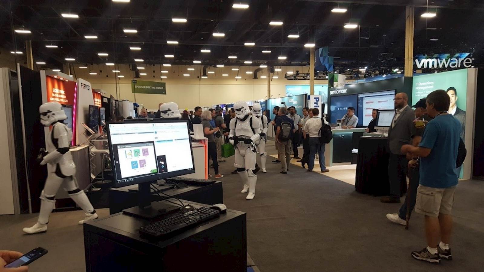 LRS VMworld event 2018 with stormtroopers